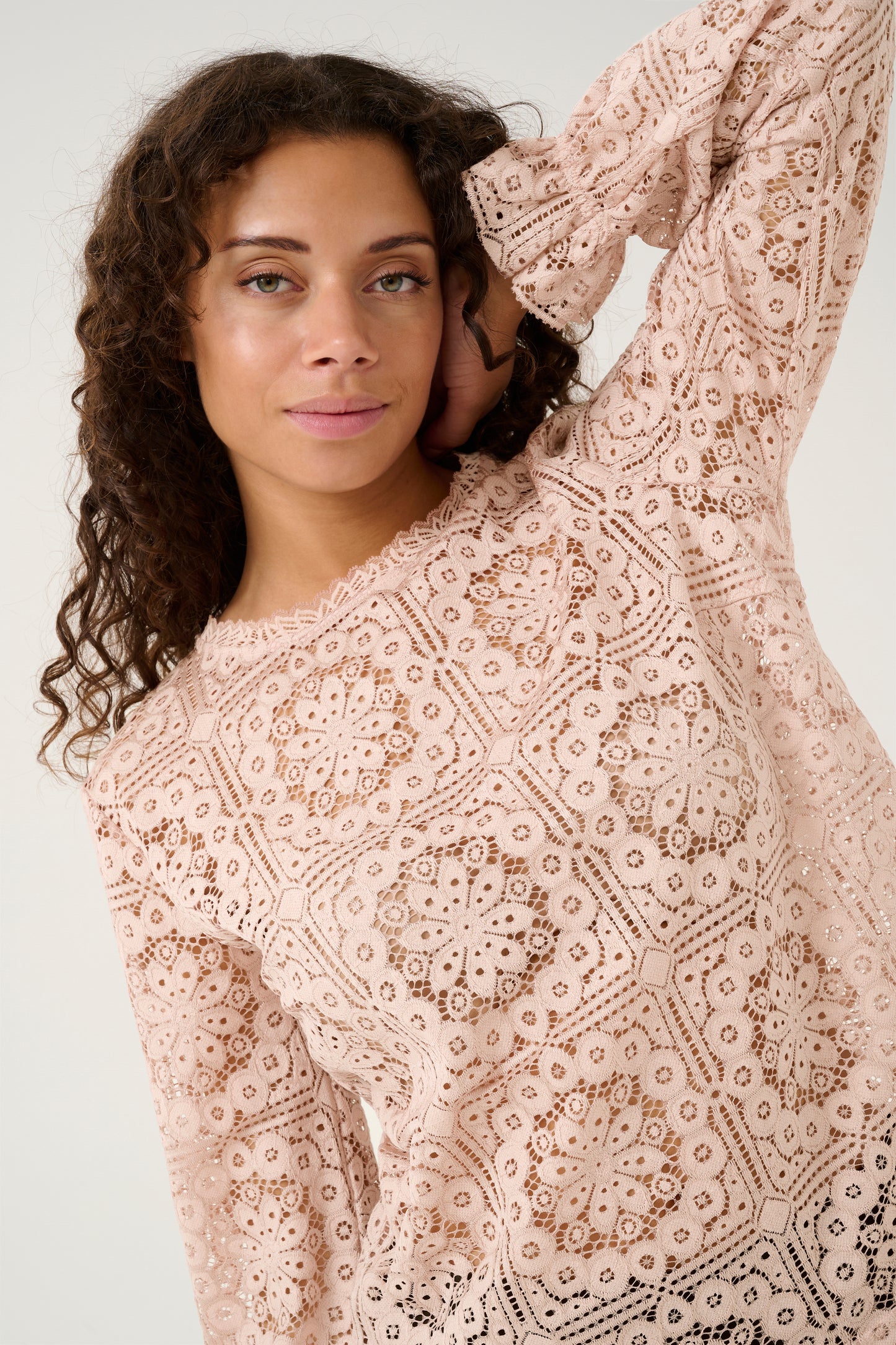 CRTiley Lace Blouse Cream