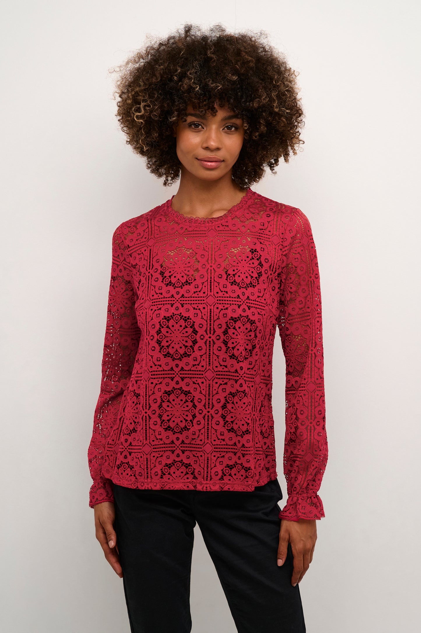 CRTiley Lace Blouse Cream