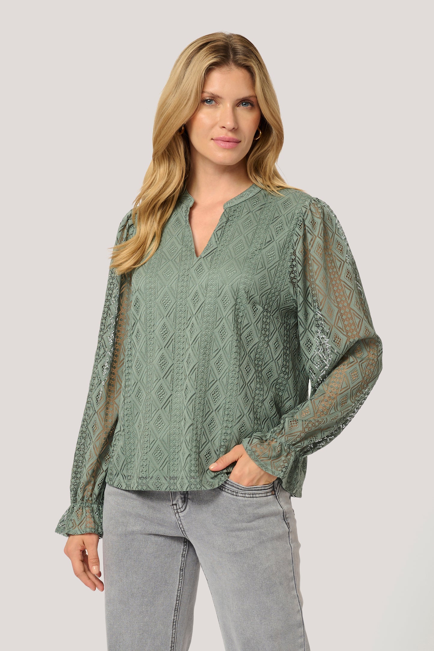 CRDanika LS Lace Blouse