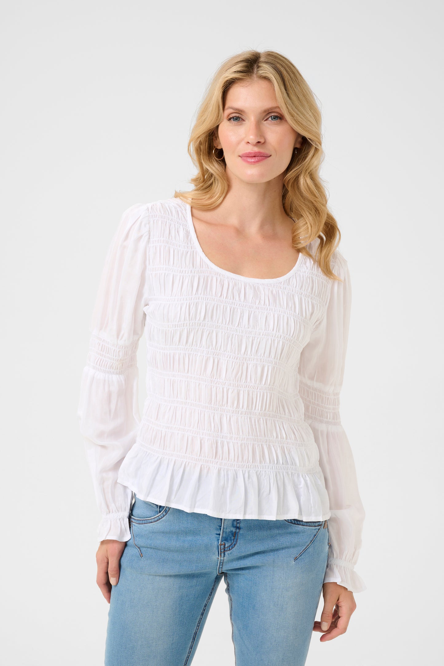 CRHenva LS Blouse Cream