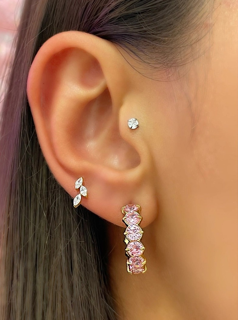 Rosim creoles | 18K forgyldt