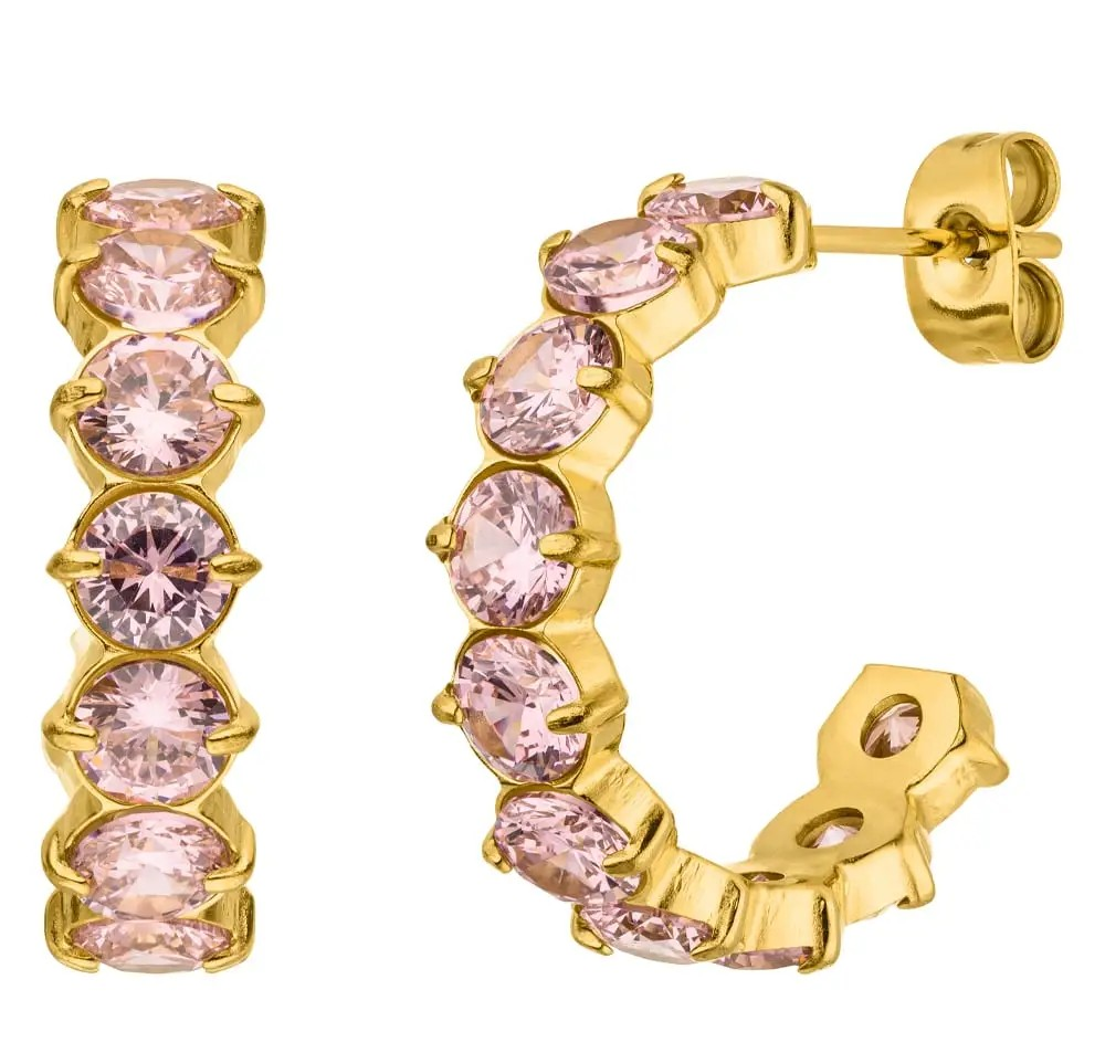 Rosim creoles | 18K forgyldt
