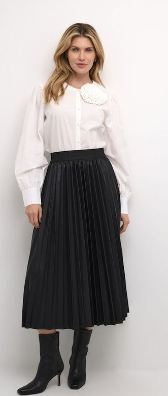 CRPoppi Plissé Skirt Cream