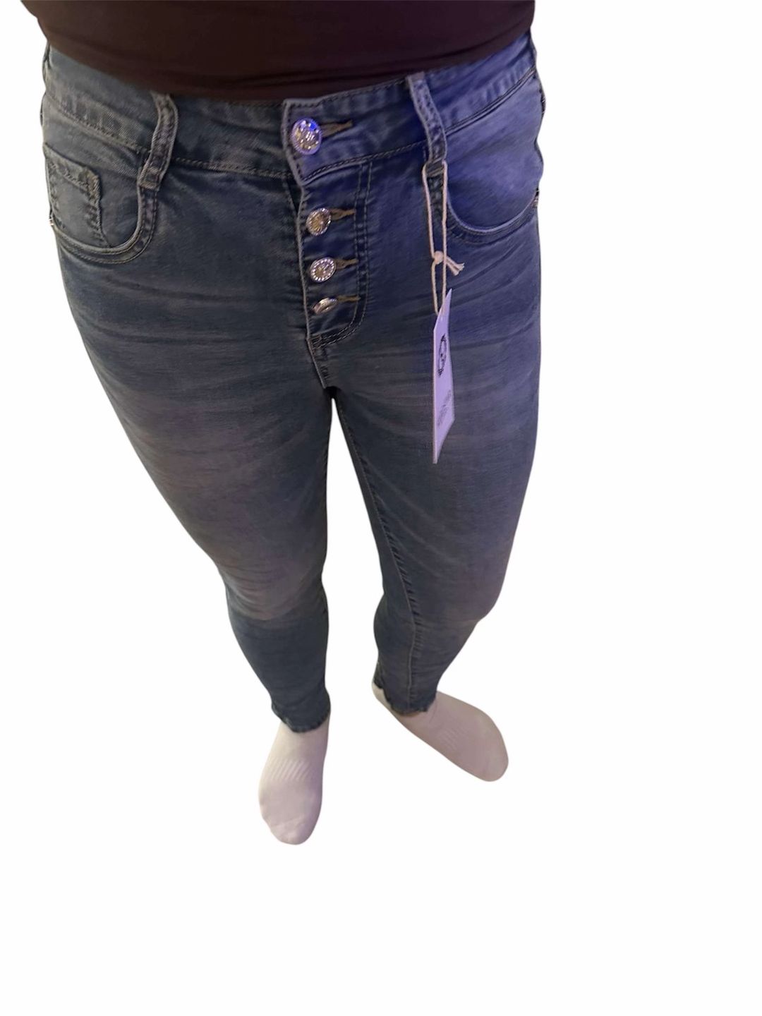Karostar jeans M sløjfe