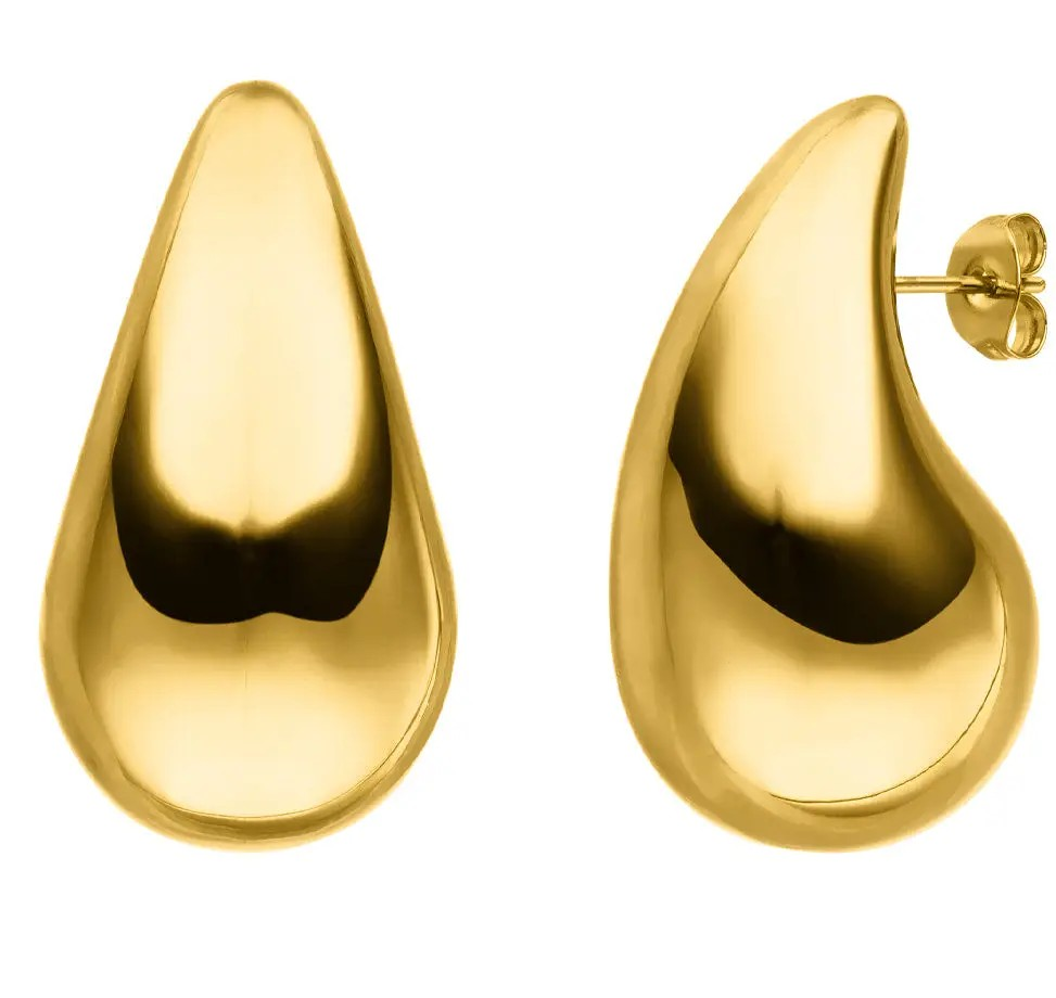 Dråbe 18K Guld Øreringe