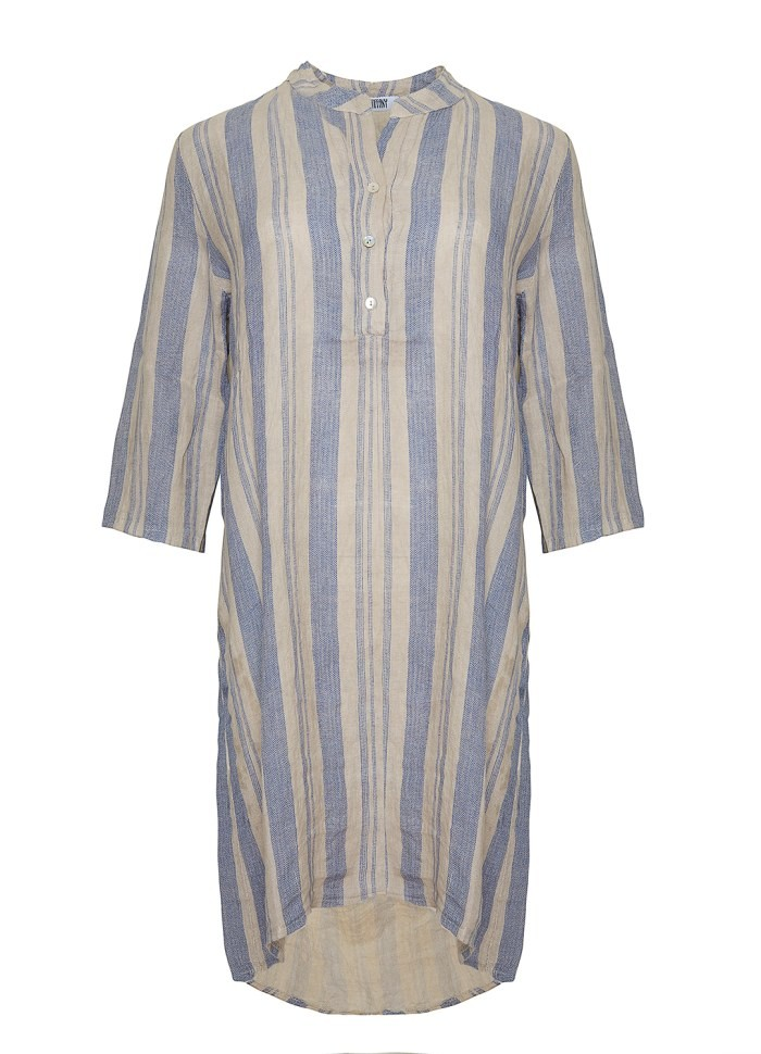 Sabbia (Beige/blue stripe), Linen