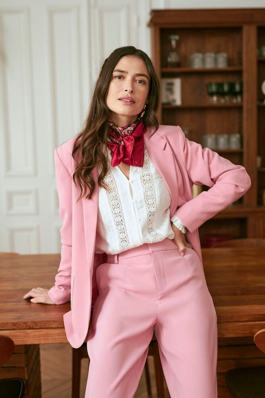 CRCocamia LS Blazer Blush Cream